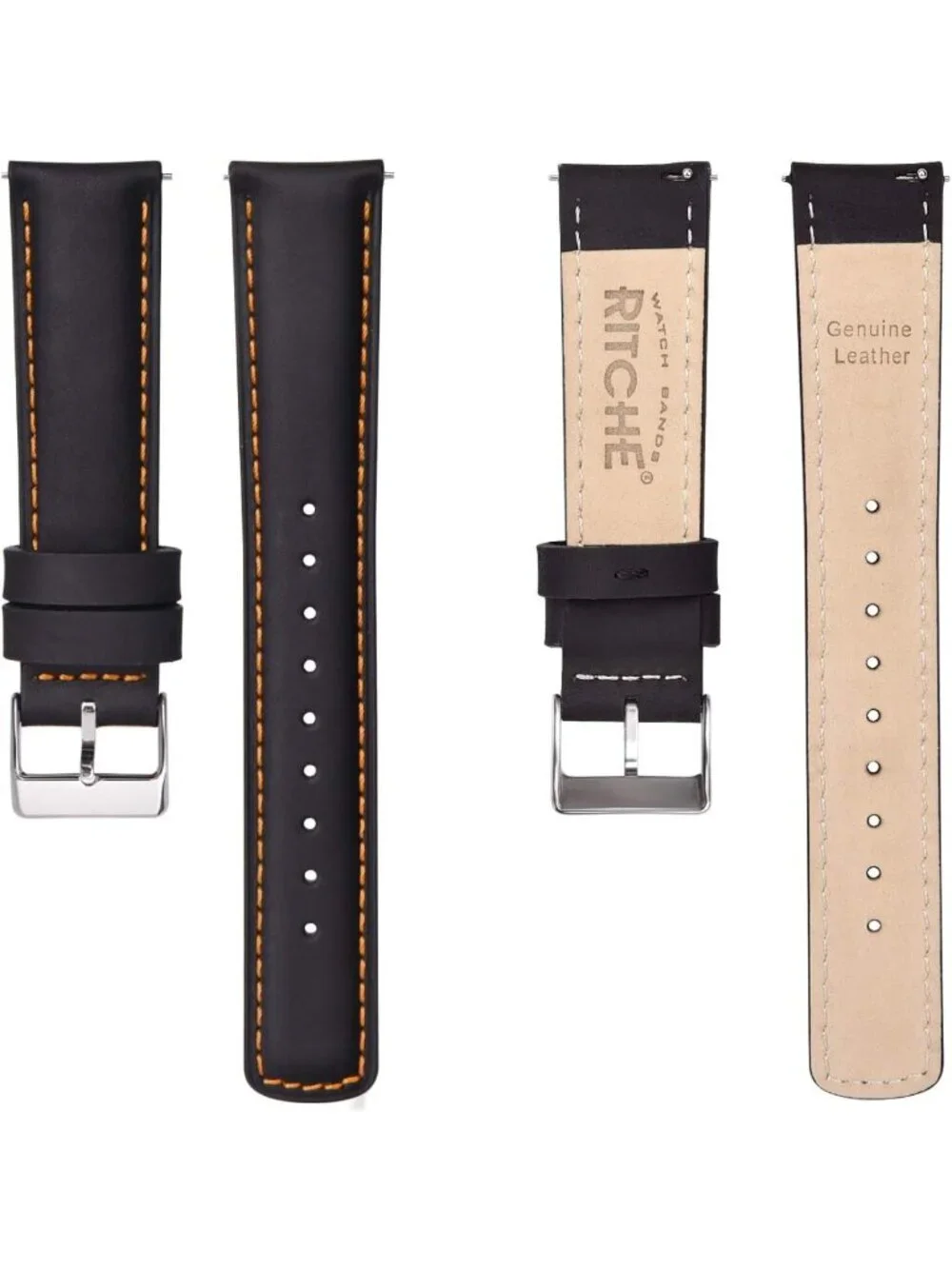 Genuine Leather Watch Bands for Men & Women | Quick Release Straps, Perfect